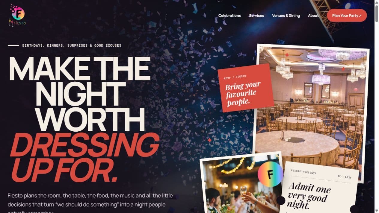 Fiesto live website preview